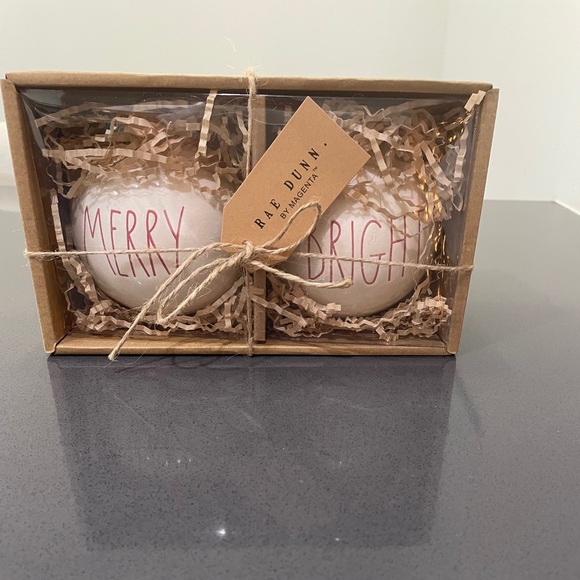 Rae Dunn Christmas ornaments,birdhouse,acorn bird - Picture 4 of 7